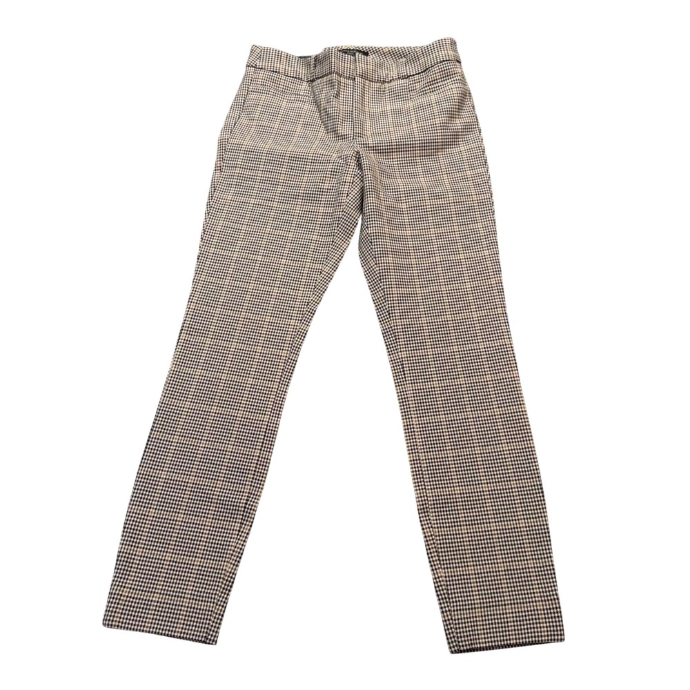 Banana Republic Modern Sloan Pants Womens 0 Ankle Houndstooth Bi-Stretch NWT